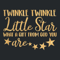 Baby Gender Reveal Twinkle Little A Star From God You Are Crewneck Sweatshirt | Artistshot