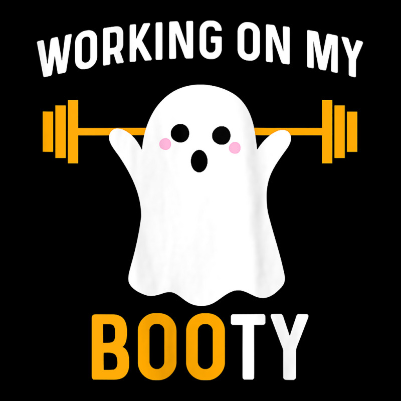 Womens Working On My Booty Funny Halloween Workout Gym Squat Tank Top V-Neck Tee by cm-arts | Artistshot