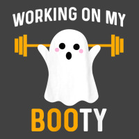 Womens Working On My Booty Funny Halloween Workout Gym Squat Tank Top Vintage T-shirt | Artistshot