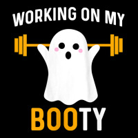 Womens Working On My Booty Funny Halloween Workout Gym Squat Tank Top Fleece Short | Artistshot