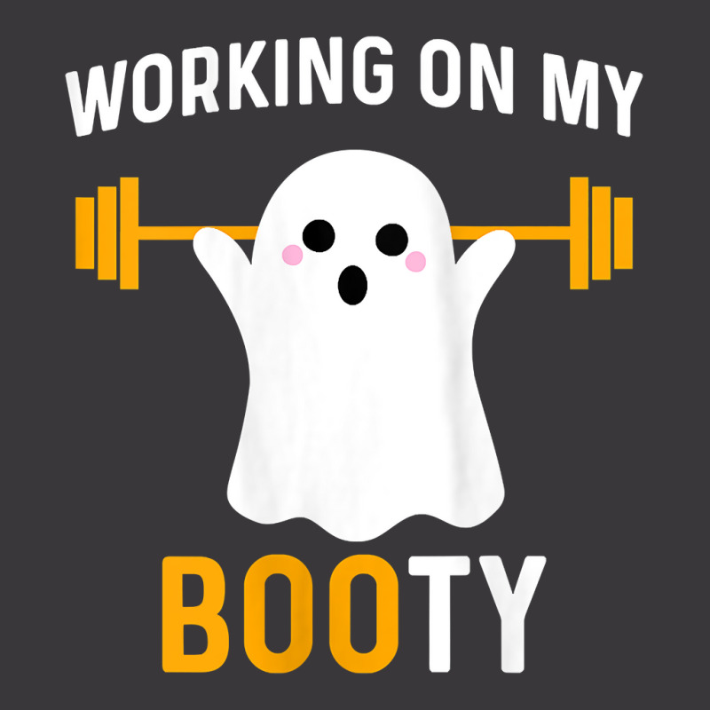 Womens Working On My Booty Funny Halloween Workout Gym Squat Tank Top Ladies Curvy T-Shirt by cm-arts | Artistshot