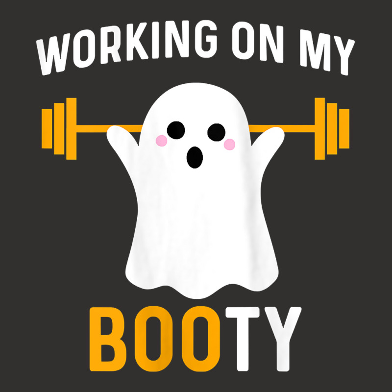 Womens Working On My Booty Funny Halloween Workout Gym Squat Tank Top Champion Hoodie by cm-arts | Artistshot