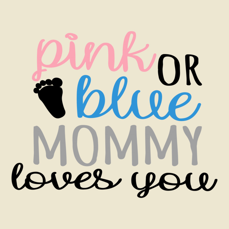 Pink Or Blue Mommy Loves You Cropped Hoodie by honeysuckle | Artistshot