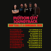 Motion City Soundtrack Tour 2019 2020 Scorecard Crop Tee | Artistshot