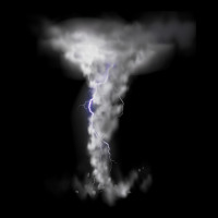 Tornado Hurricane Lightning Bolt Storm Cloud Strikes Sky Adjustable Cap | Artistshot