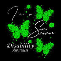 I'm A Survivor Disability Awareness Butterfly Premium T Shirt Adjustable Cap | Artistshot