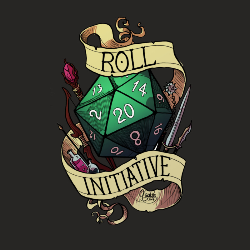 Roll Initiative Ladies Fitted T-Shirt by cm-arts | Artistshot