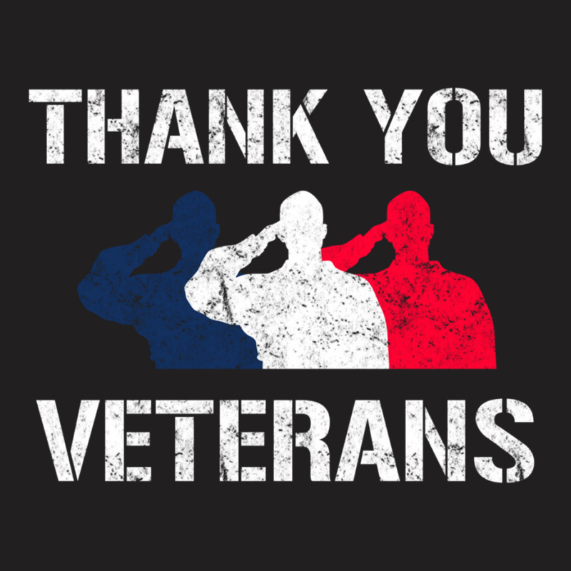 Thank You Veterans Day Salute Military Appreciation Soldiers Sweatshir T-Shirt by cm-arts | Artistshot