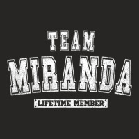 Team Miranda Lifetime Member Family Last Name Ladies Fitted T-shirt | Artistshot