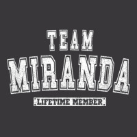 Team Miranda Lifetime Member Family Last Name Ladies Curvy T-shirt | Artistshot