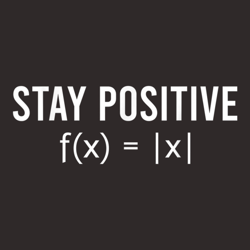 Stay Positive Avoid Negativity Funny Math Equation Racerback Tank by RomanMikolyants | Artistshot