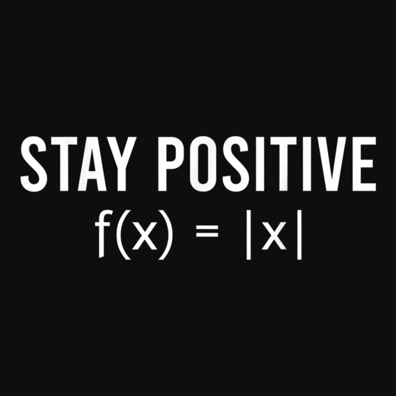 Stay Positive Avoid Negativity Funny Math Equation Crop Top by RomanMikolyants | Artistshot