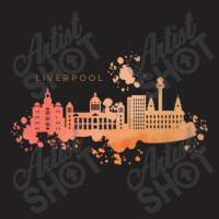 Liverpool Skyline Watercolors Classic T-shirt | Artistshot