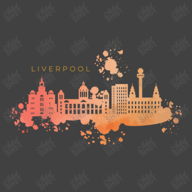 Liverpool Skyline Watercolors Classic Vintage T-shirt | Artistshot