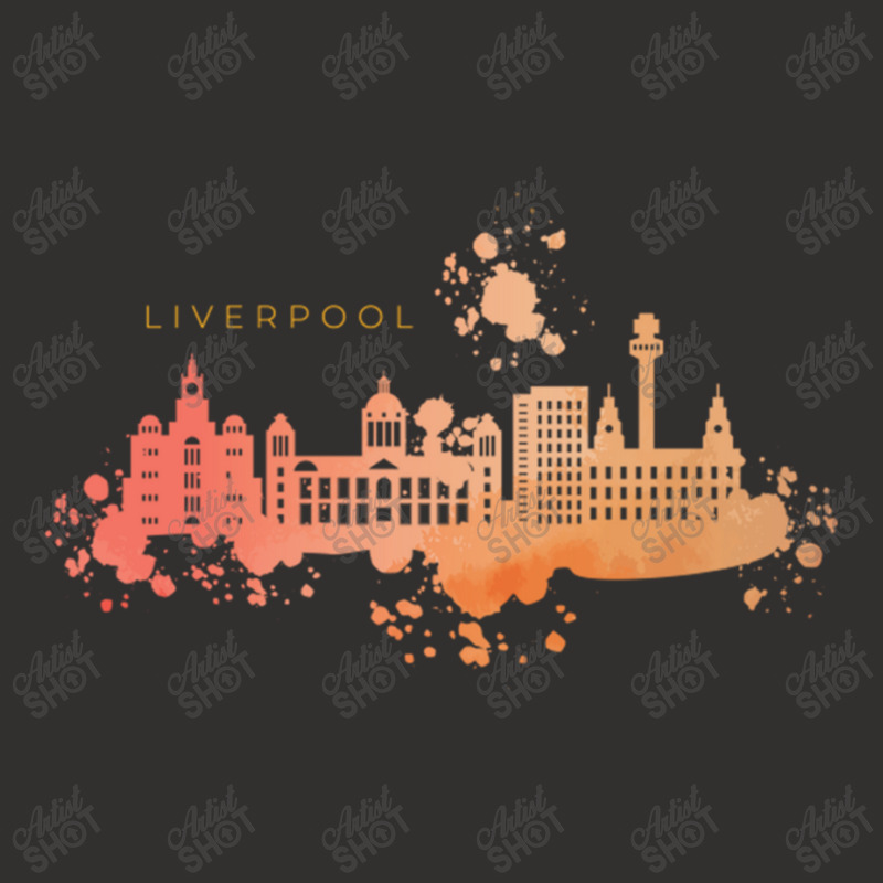 Liverpool Skyline Watercolors Classic Champion Hoodie | Artistshot