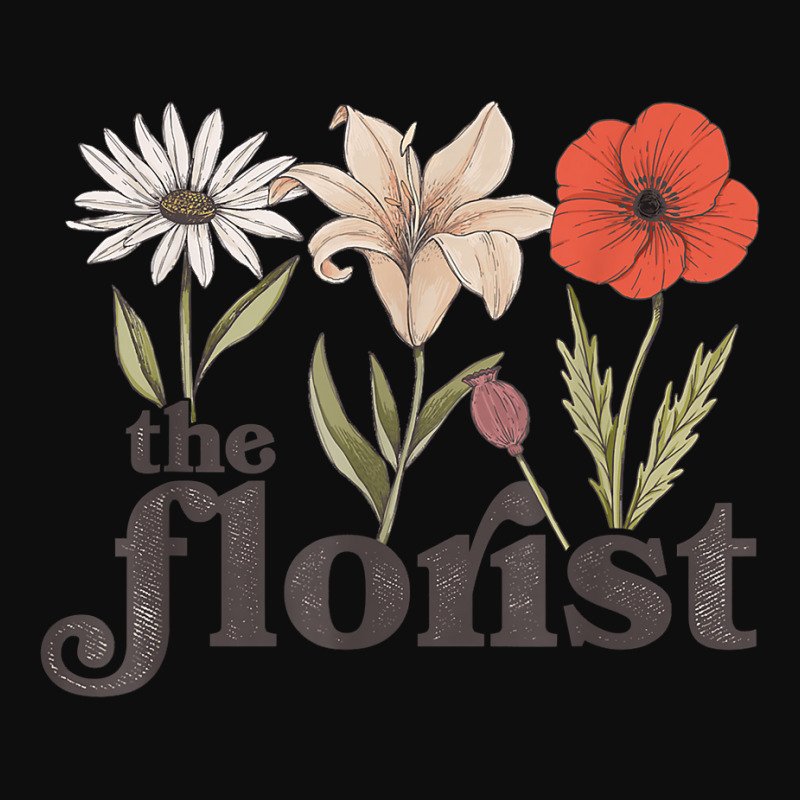 The Florist Graphic Botanical Flowers Gardening Plant Lover T Shirt Crop Top by cm-arts | Artistshot