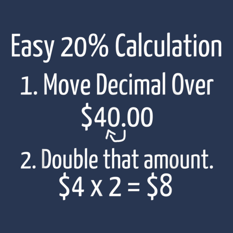 Easy 20 Tip Calculation T  For Food Servers Ladies Denim Jacket by StaceyKerry | Artistshot