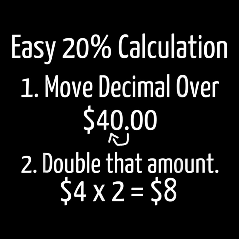 Easy 20 Tip Calculation T  For Food Servers Cropped Hoodie by StaceyKerry | Artistshot