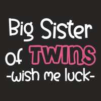 Kids Big Sister Of Twins Promoted To Big Brother Ladies Fitted T-shirt | Artistshot