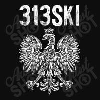 313ski Detroit Michigan Area Code 313 Polish Pride Crop Top | Artistshot