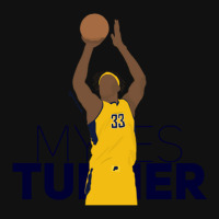 Myles Turner Pacers 1 Portrait Canvas Print | Artistshot