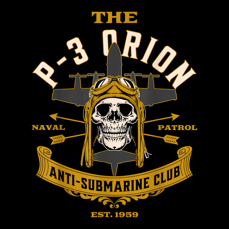 Vintage P 3 Orion Anti Submarine Naval Patrol Aircraft Skull T Shirt Toddler Sweatshirt by cm-arts | Artistshot