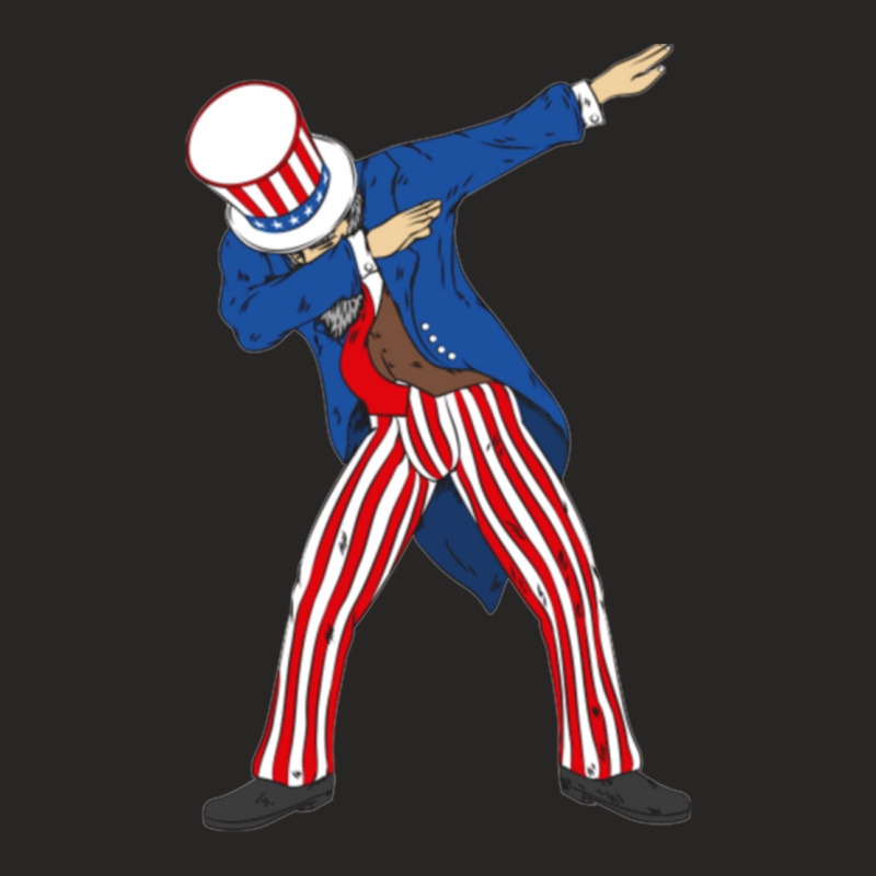 Dabbing Uncle Sam Dabbing Uncle Sam 4th Of July Design Ladies Fitted T-Shirt by cm-arts | Artistshot