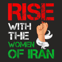 Rise With The Women Of Iran Women Life Freedom Dandelion T Shirt Ladies Fitted T-shirt | Artistshot