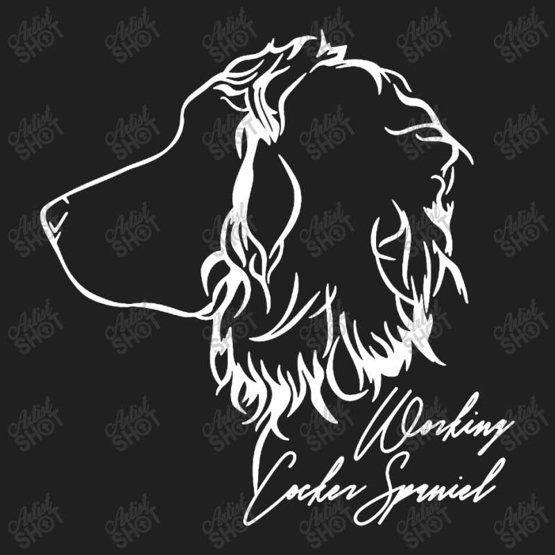 Working Cocker Spaniel Profile Dogs Dog Wilsigns Ladies Polo Shirt by Semprol | Artistshot