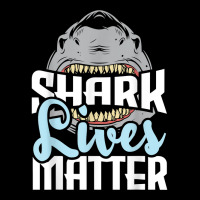 Shark Lives Matter   Wildlife Marine Biologist Shark Lovers T Shirt Cropped Hoodie | Artistshot