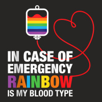 Pride Month Rainbow Is My Blood Type Lgbt Flag Tank Top Ladies Fitted T-shirt | Artistshot