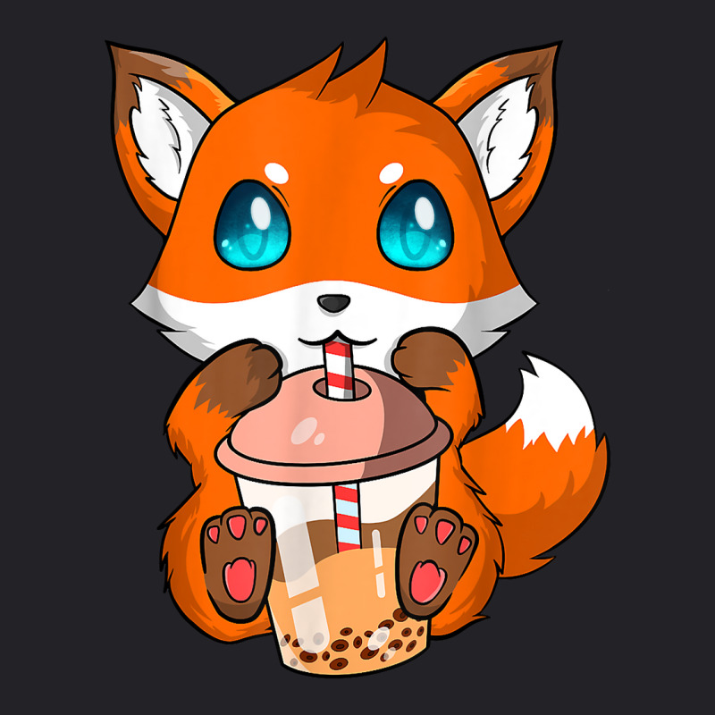 Kawaii Fox Bubble Boba Tea Fox Japanese Anime Bubble Tea Fox T Shirt Youth Tee by silviabzp | Artistshot