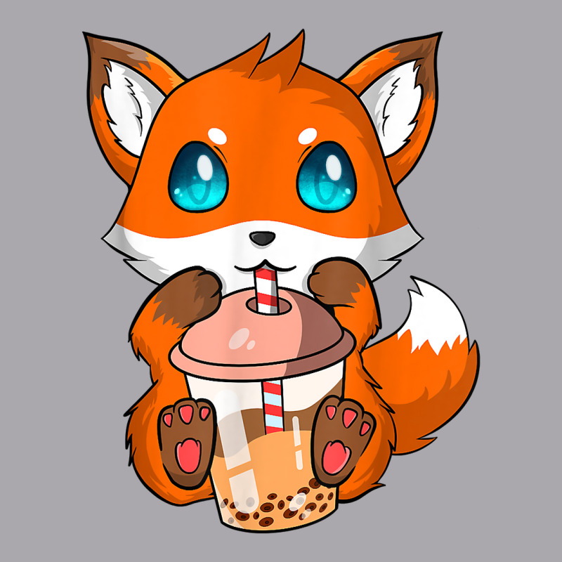 Kawaii Fox Bubble Boba Tea Fox Japanese Anime Bubble Tea Fox T Shirt Youth 3/4 Sleeve by silviabzp | Artistshot