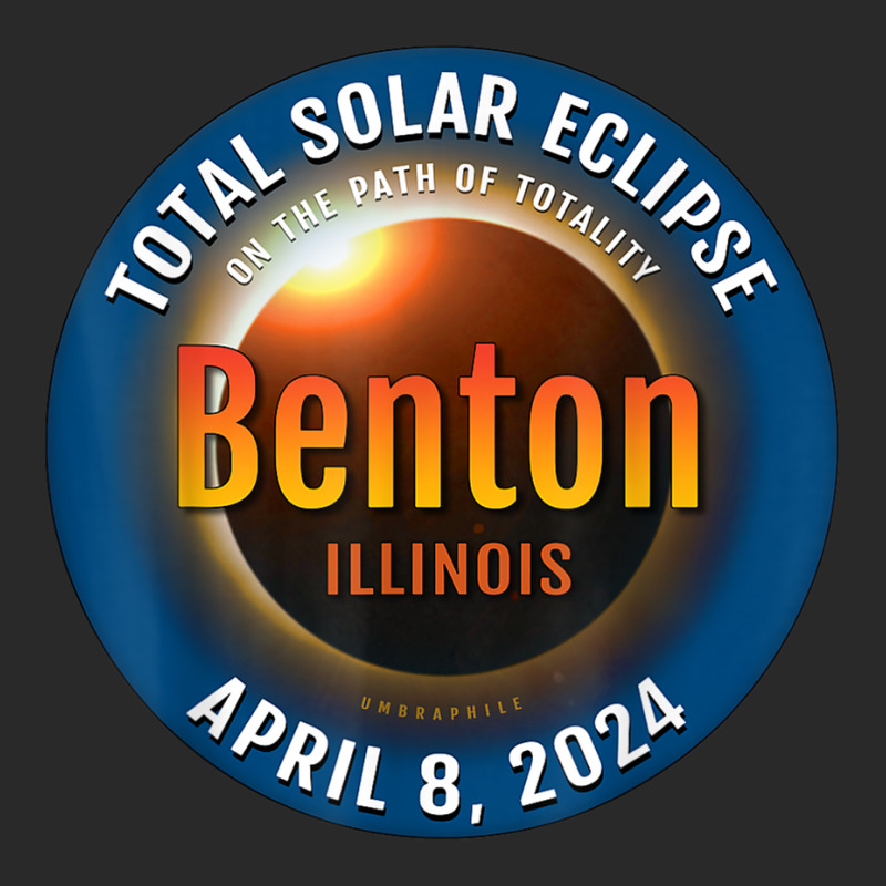 Benton Illinois Il Total Solar Eclipse 2024  3  T Shirt Printed hat by cm-arts | Artistshot