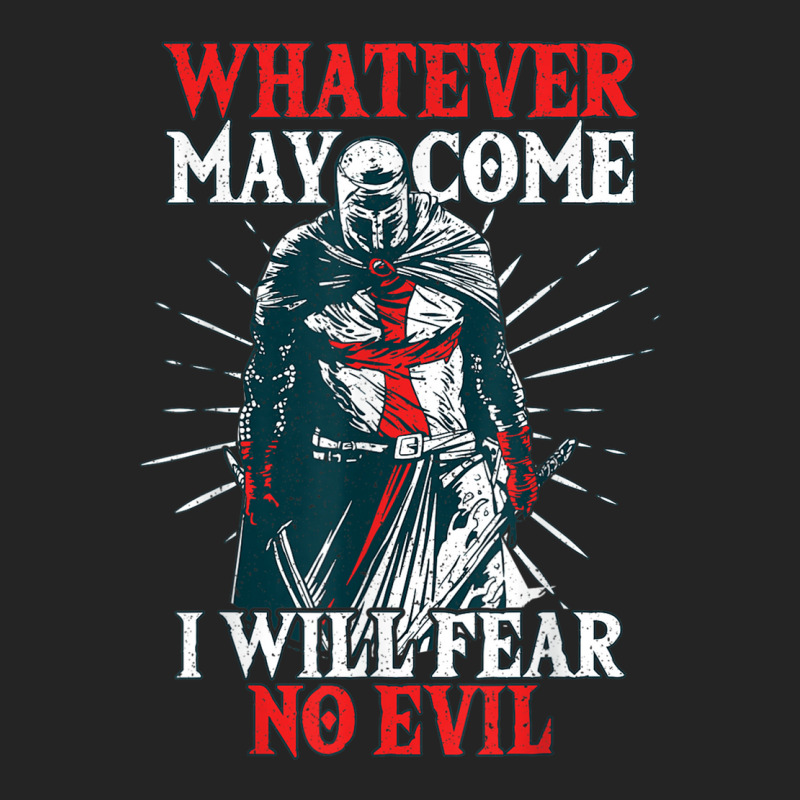 Templar Knight Costume I Will Fear No Evil Holy Crusader 3/4 Sleeve Shirt | Artistshot