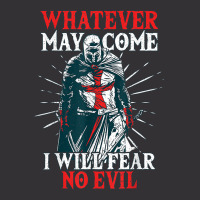 Templar Knight Costume I Will Fear No Evil Holy Crusader Vintage Hoodie And Short Set | Artistshot