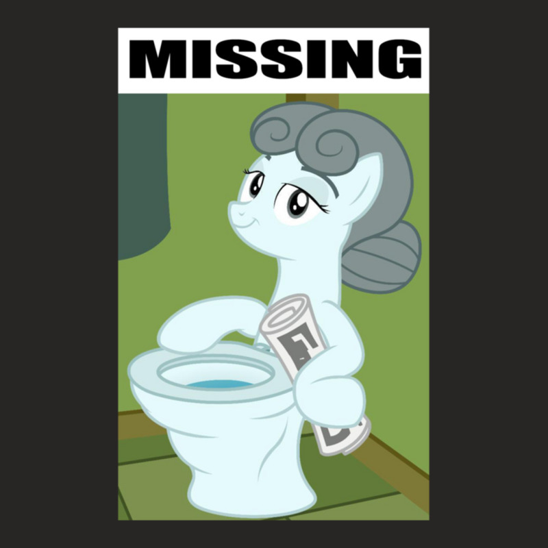 Missing Toilet Pony Horse Thing Ladies Fitted T-Shirt by cm-arts | Artistshot