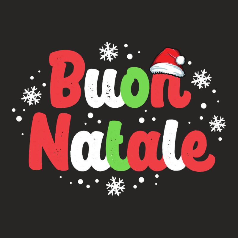 Buon Natale Italy Pride Xmas Holiday Italian Christmas Sweatshirt Ladies Fitted T-Shirt by cm-arts | Artistshot