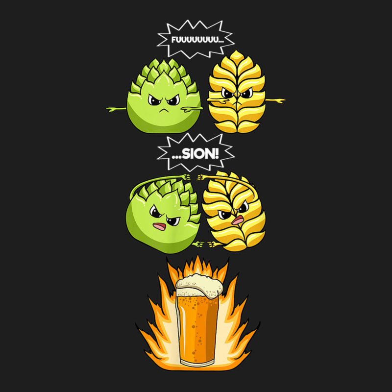 Beer Fusion Barley Malt And Hops Funny Beer Drinking Classic T-shirt | Artistshot