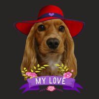 Cocker Spaniel Shirt Pop Art Love Cocker Spaniels Dad Mom Premium T Sh Ladies Fitted T-shirt | Artistshot