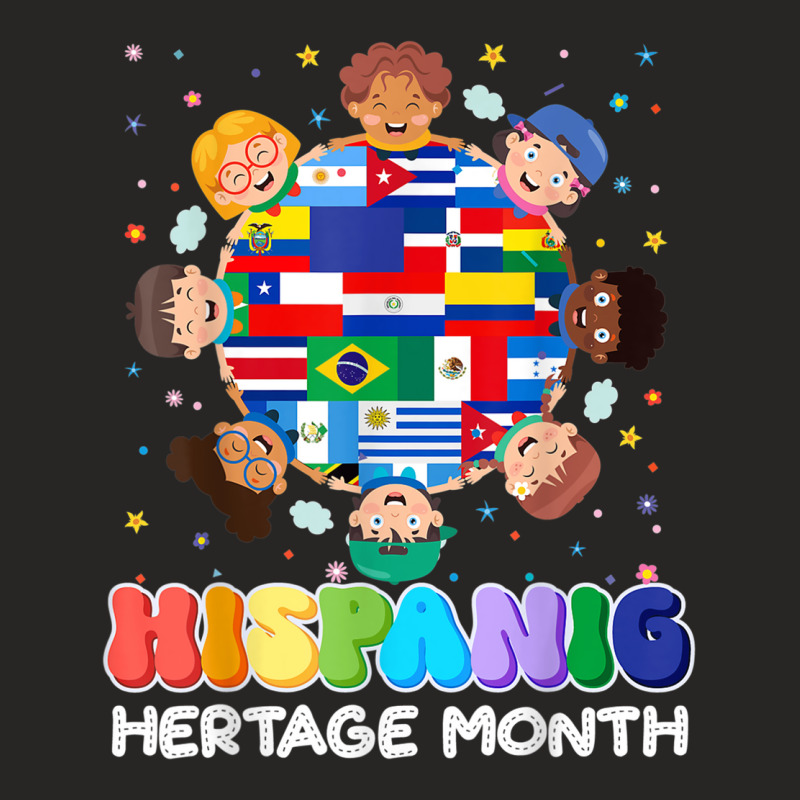 Hispanic Heritage Month Latin American Flag Kids Boys Girls Ladies Fitted T-Shirt by AmandaGoodrich | Artistshot