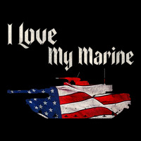 Distressed Support Military I Love My Marine Flag Marine Tank Top Youth Sweatshirt | Artistshot