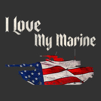 Distressed Support Military I Love My Marine Flag Marine Tank Top Baby Bodysuit | Artistshot