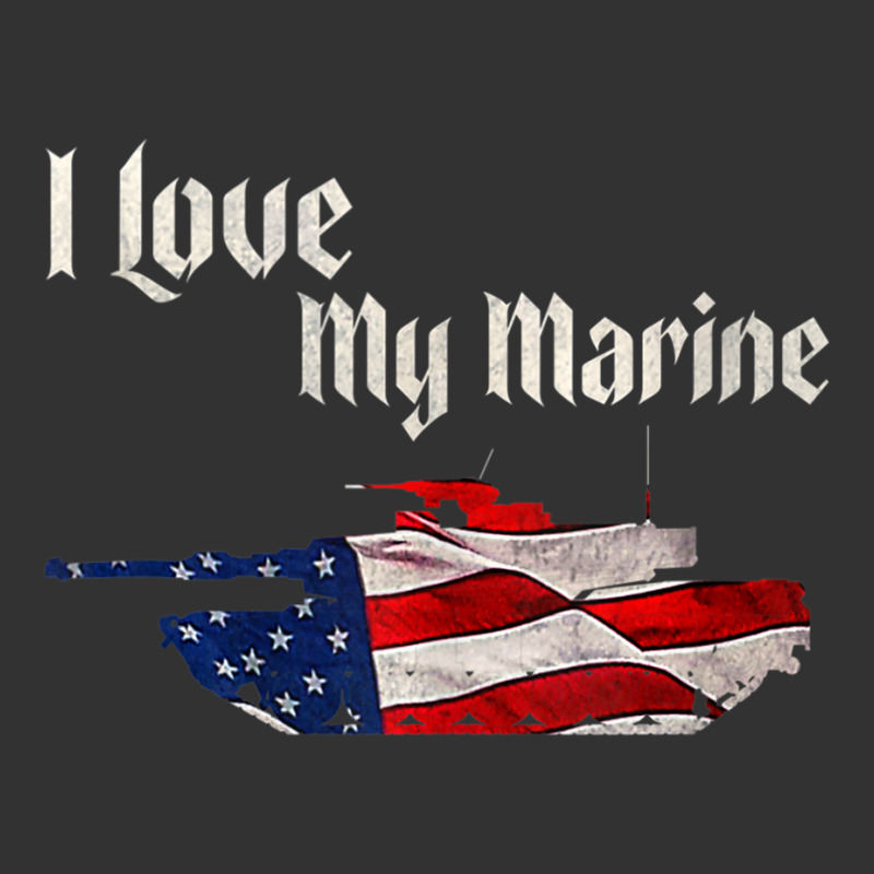 Distressed Support Military I Love My Marine Flag Marine Tank Top Baby Bodysuit by cm-arts | Artistshot