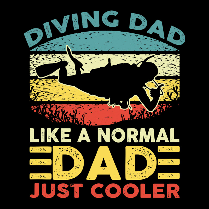 Diver Scuba Dad Like A Normal Dad Just Cooler Vintage Diving Dad Fathe Cropped Sweater by cm-arts | Artistshot