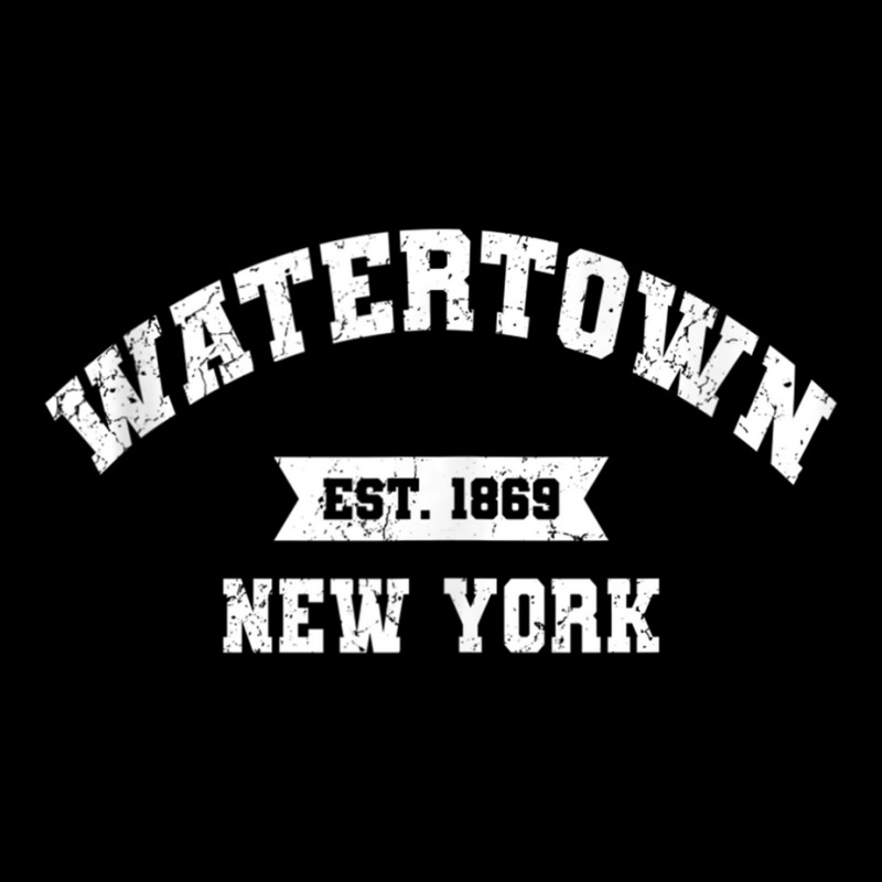 Vintage Watertown New York Ny Athletic Sports Style Tank Top Zipper Hoodie by cm-arts | Artistshot