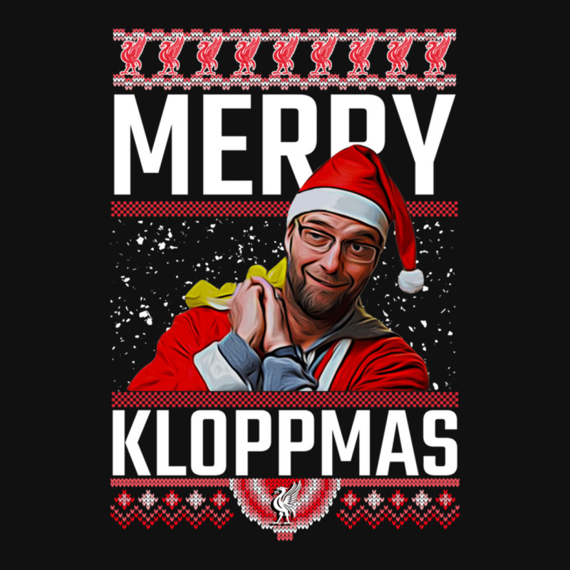 Merry Kloppmas Jurgen Klopp Lfc Christmas Design Classic Portrait Canvas Print | Artistshot