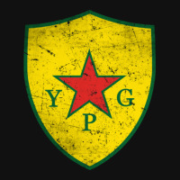 Ypg Peoples Protection Units Distressed Oval Patch | Artistshot