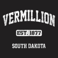 Vermillion South Dakota Sd Vintage State Athletic Style Tank Top T-shirt | Artistshot