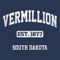 Vermillion South Dakota Sd Vintage State Athletic Style Tank Top Men Denim Jacket | Artistshot